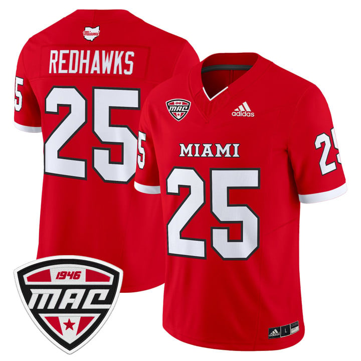 RedHawks Jersey #25 Miami OH RedHawks 2025 Vapor Limited Stitched