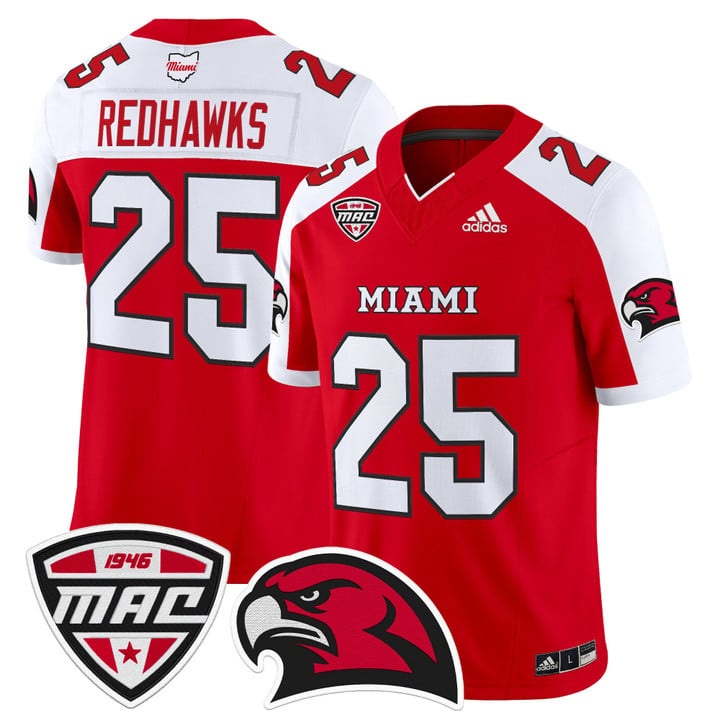 RedHawks Jersey #25 Miami OH RedHawks 2025 Vapor Limited Stitched
