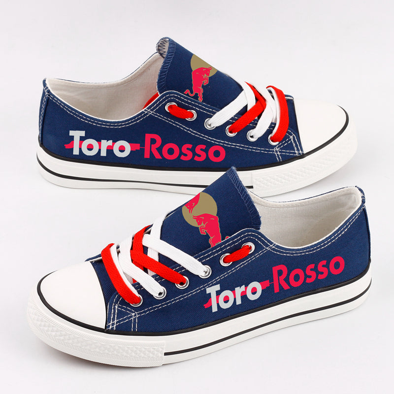 Red Bull Toro Rosso Honda Canvas Sneakers Shoes For Men Women Fans
