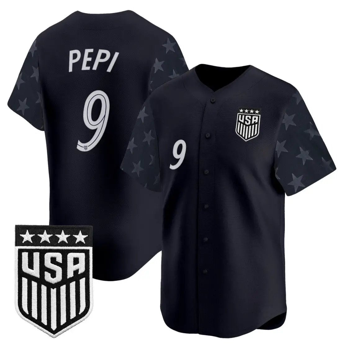 Ricardo Pepi Jersey #9 USMNT 2026 World Cup Vapor Baseball Stitched
