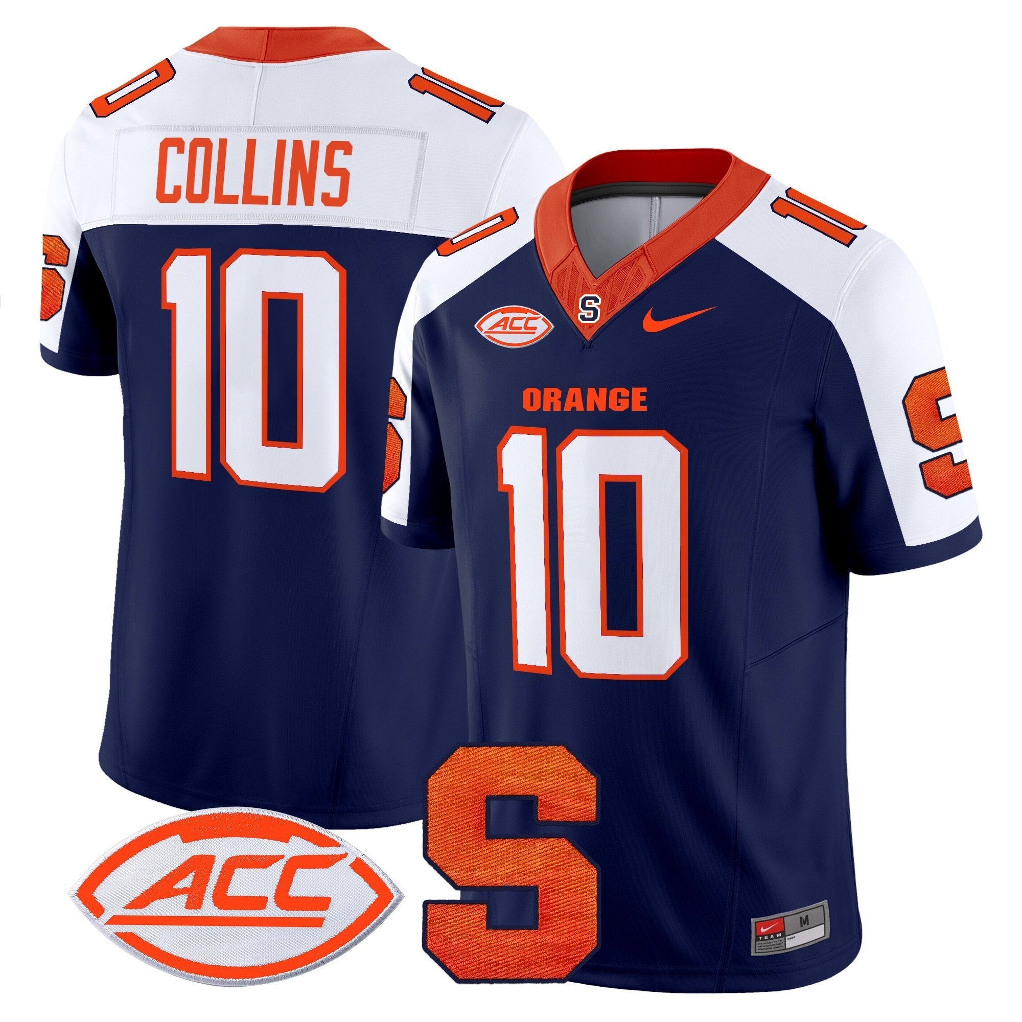 Rickie Collins Jersey #10  Syracuse Orange 2025 Limited Stitched Navy Alternate