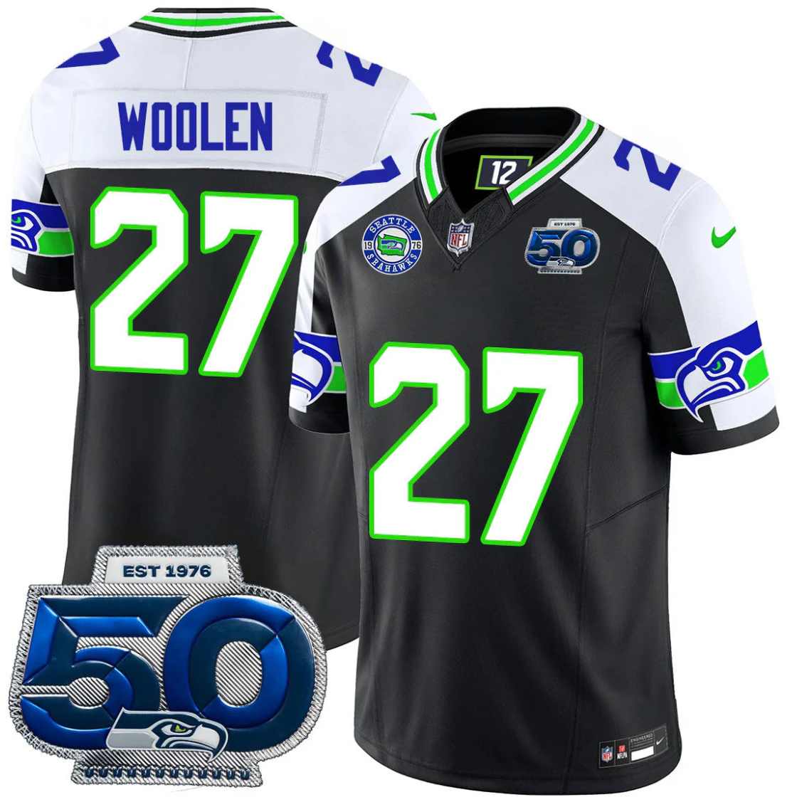 Riq Woolen Jersey #27 50th Season Vapor Limited All Stitched