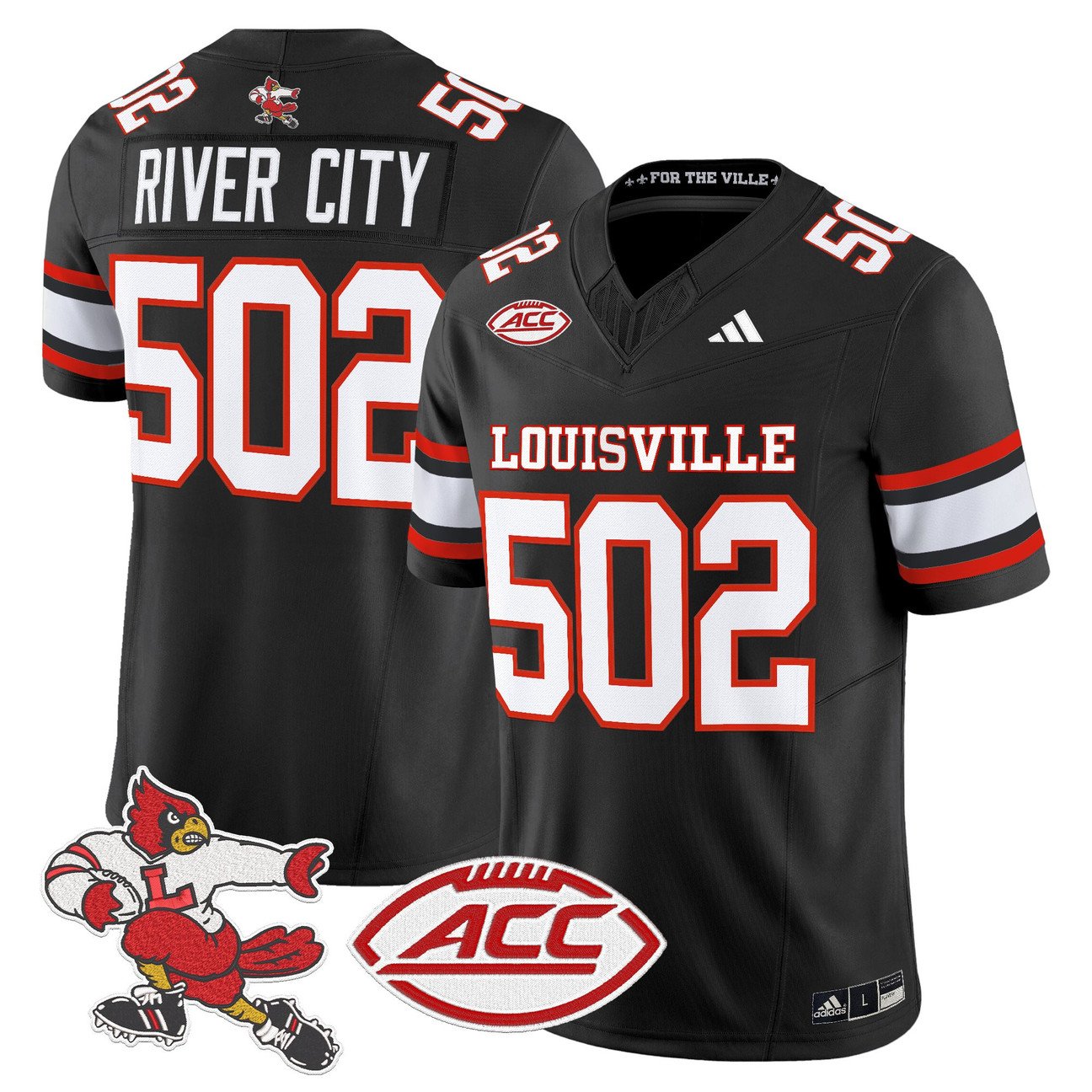River City Jersey #502 Louisville Cardinals 2025 Vapor Limited Stitched