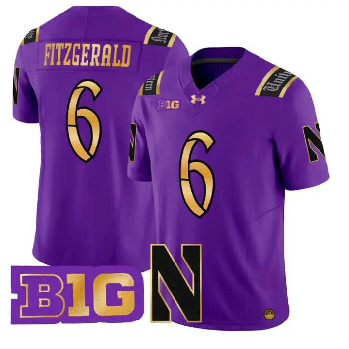 Robert Fitzgerald Jersey #6 Northwestern Wildcats 2026 Vapor Limited Stitched