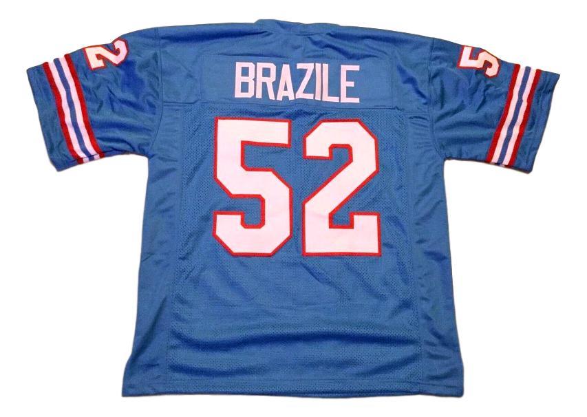 Robert Brazile CUSTOM STITCHED Unsigned Football Jersey Blue