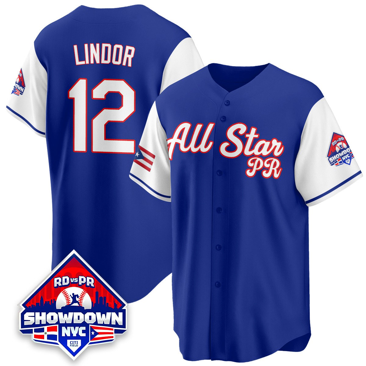 Roberto Alomar Jersey #12 Puerto Rican Baseball All-Star 2025 Stitched White Sleeves