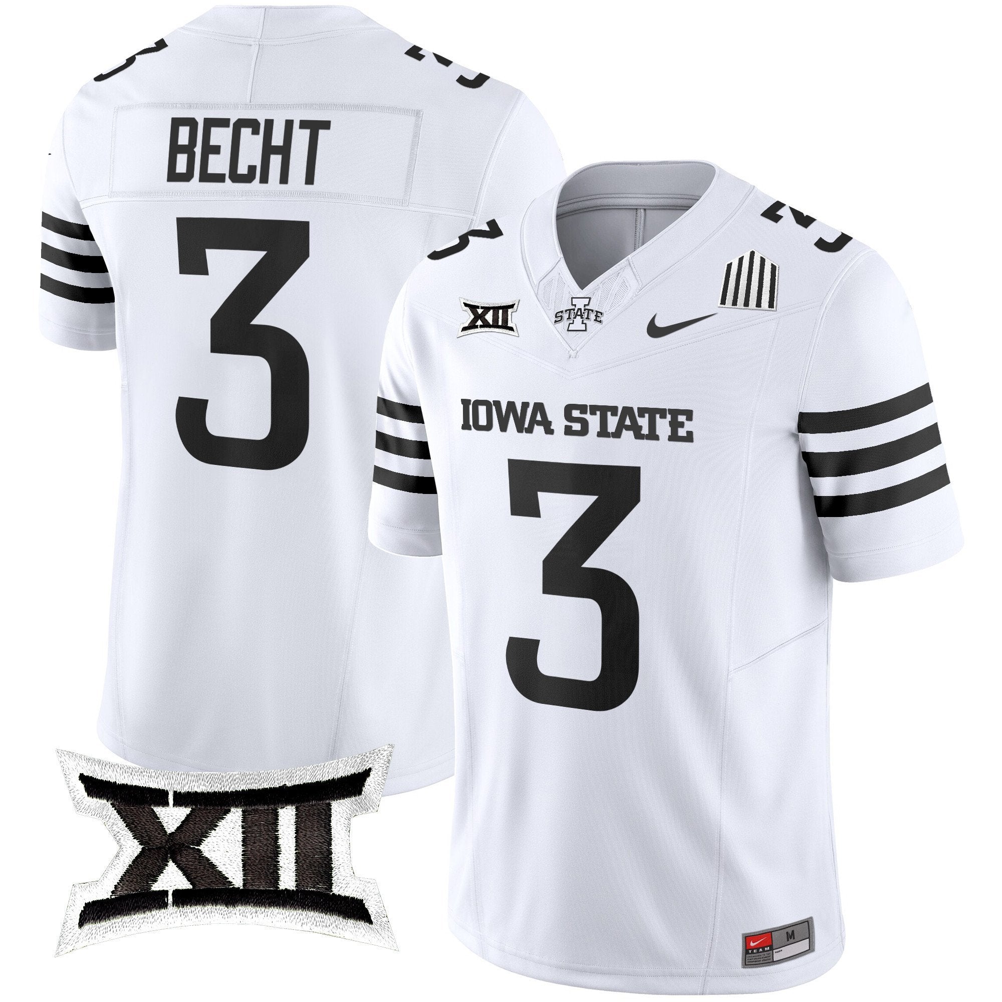 Rocco Becht Jersey #3 Iowa State Cyclones 2025 Stitched White Limited