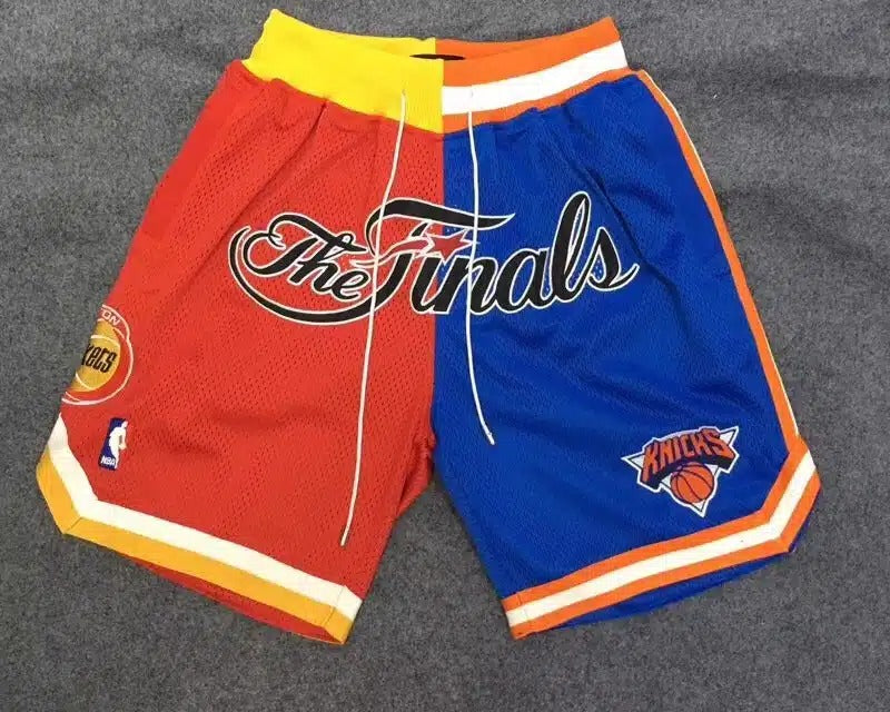 1994 NBA Finals Rockets x Knicks Shorts Red Blue
