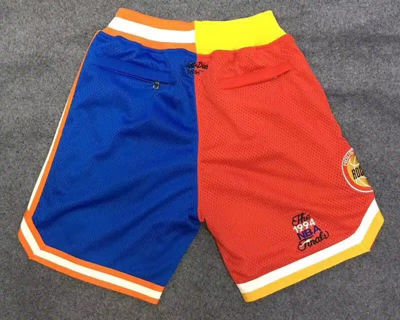 1994 NBA Finals Rockets x Knicks Shorts Red Blue