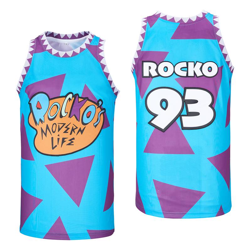Rockos #93 Modern Life Basketball Jersey