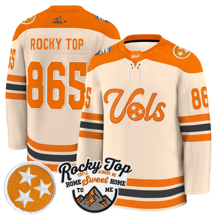 Rocky Top Jersey #865 Tennessee Volunteers 2025-26 Hockey Premium Stitched