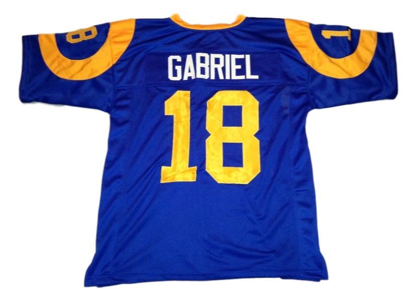 Roman Gabriel CUSTOM STITCHED Unsigned Football Blue Jersey