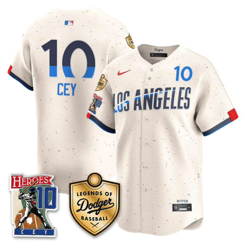 Ron Cey Jersey #10 Dodgers Ron Cey Legends Of Dodgers Baseball City Connect