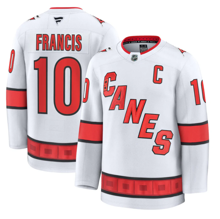 Ron Francis Jersey #10 Carolina Hurricanes 2025 - 26 Premium Stitched