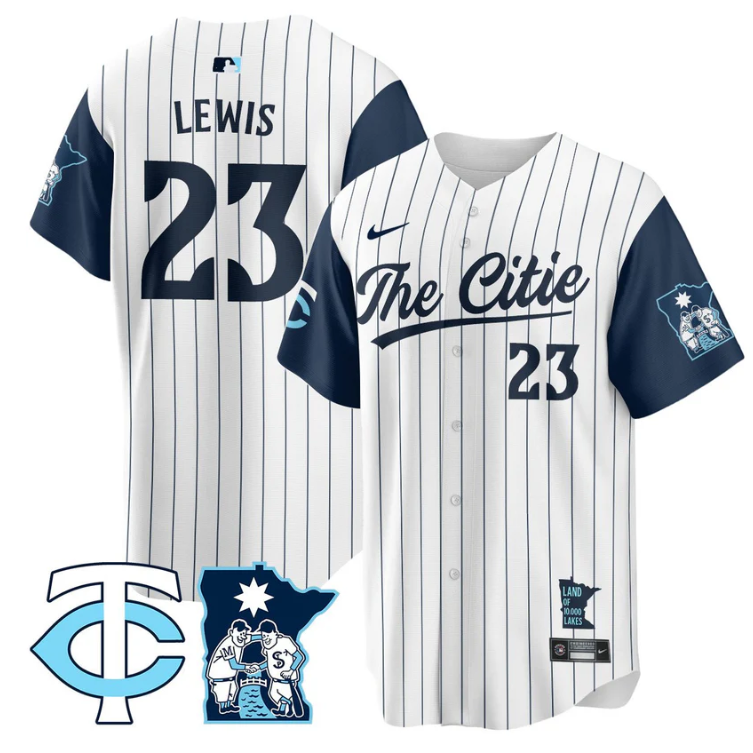 Royce Lewis Jersey #23 Minnesota Twins 2025 City Connect Concept Stitched White