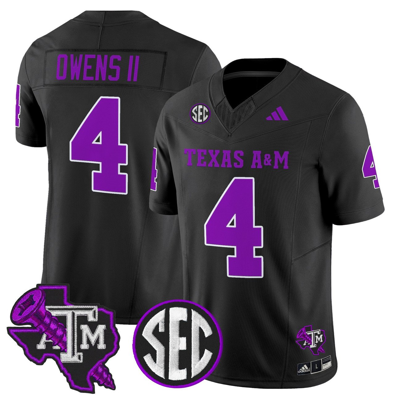 Rueben Owens II Jersey #4 Texas A&M Aggies DJ Screw Vapor Limited Stitched