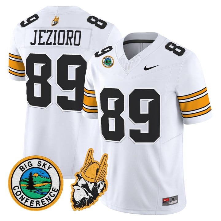 Ryan Jezioro Jersey #89 Idaho Vandals 1975 Throwback Limited Stitched White