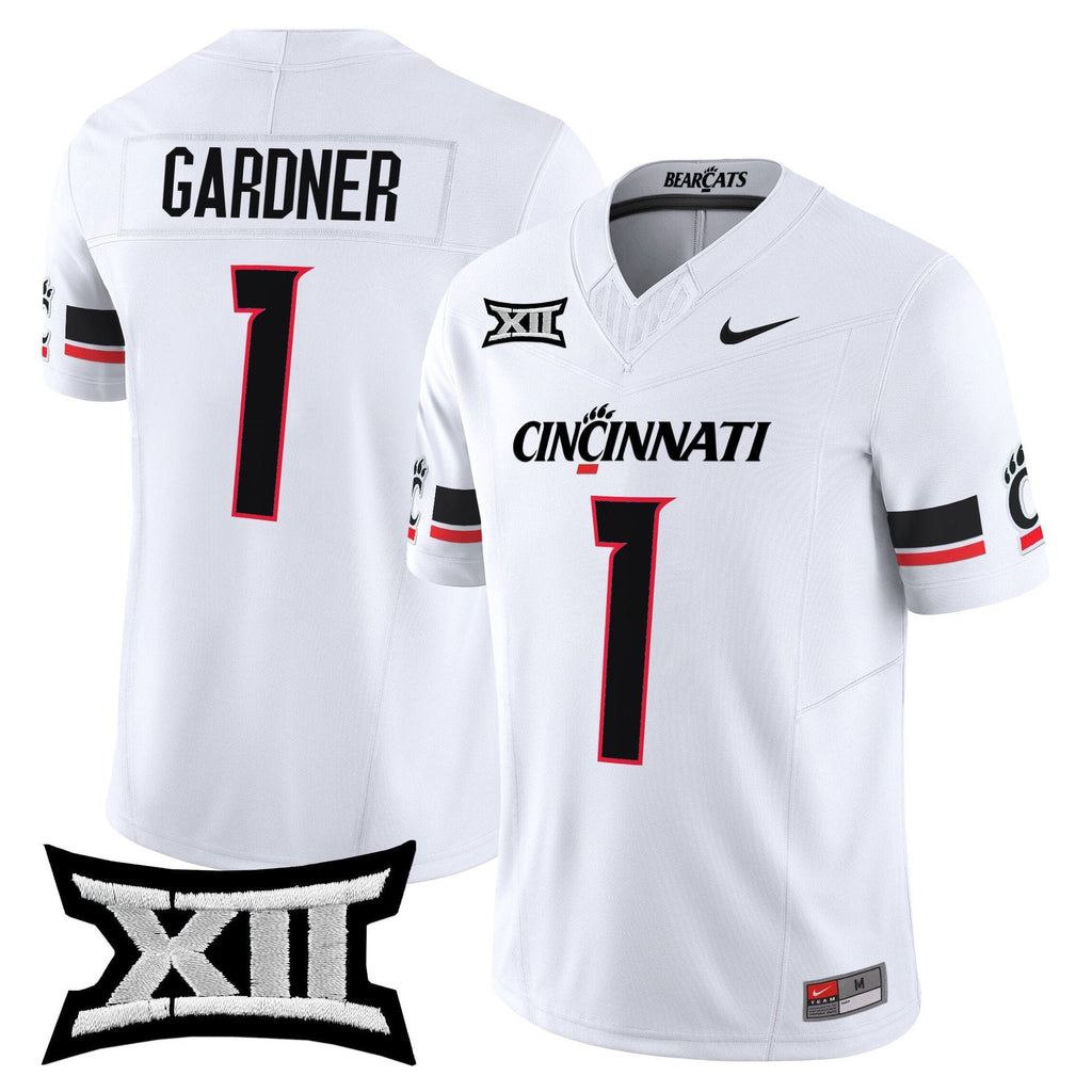 Sauce Gardner Jersey #1 Cincinnati Bearcats 2025 Vapor Limited Stitched White