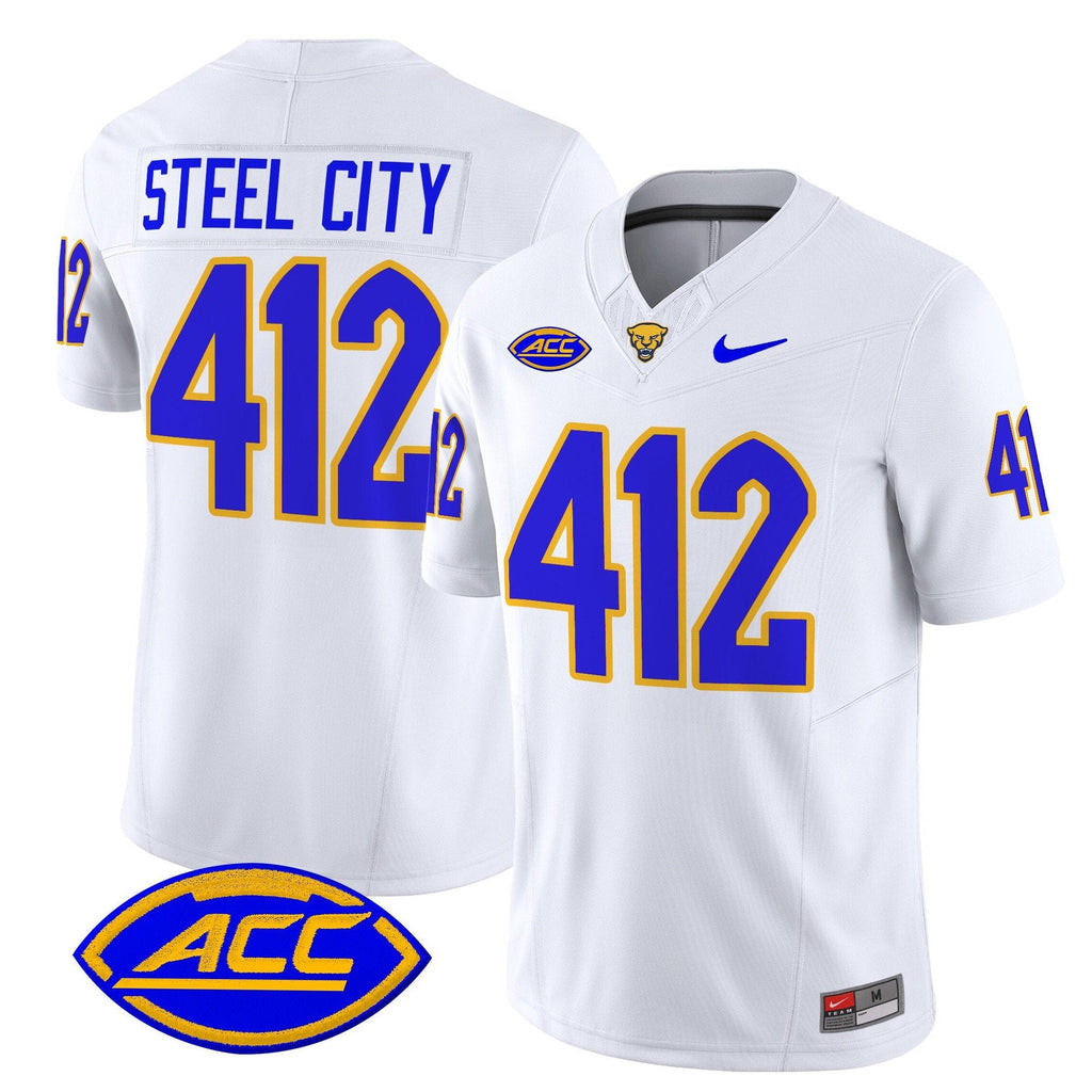 Steel City Jersey #412 Pittsburgh Panthers 2025 Limited Stitched White