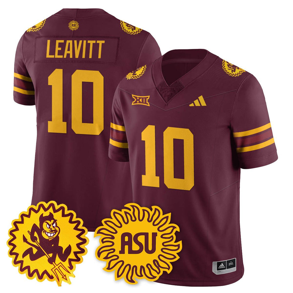 Sam Leavitt Jersey #10 Arizona State Sun Devils 1975 Throwback Stitched White