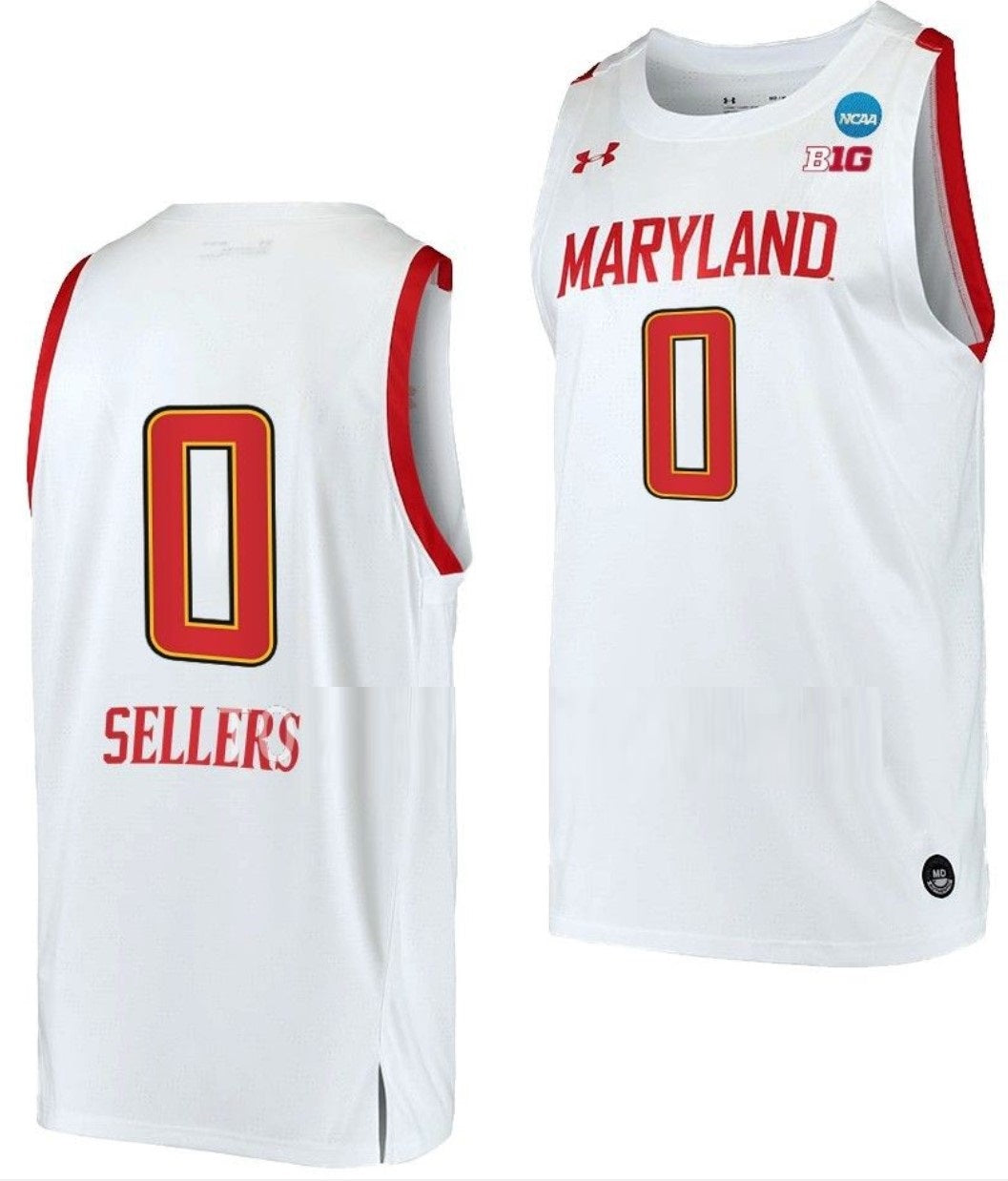 Shyanne Sellers Jersey Maryland Terrapins College Basketball 2023 NCAA March Madness White #0