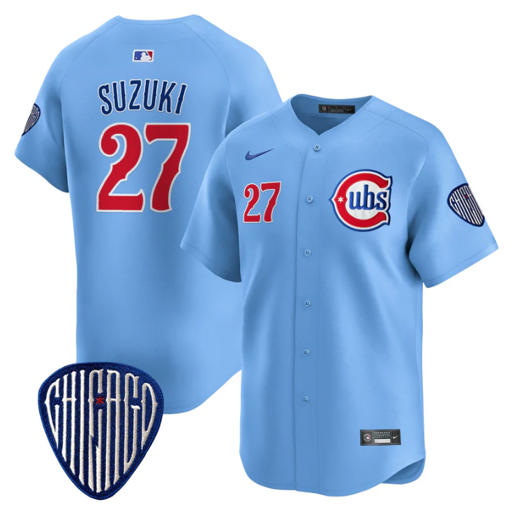 Seiya Suzuki Jersey #27 Chicago Cubs Blue Alternate Vapor Premier Limited Stitched Blue