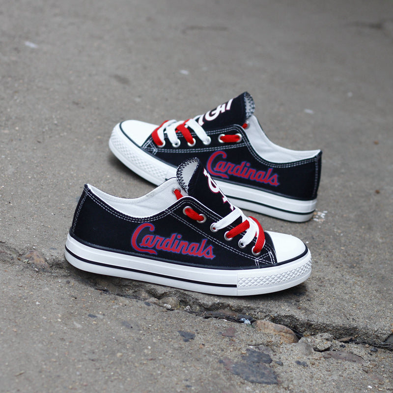 St. Louis Cardinals Limited Print MLB Baseball Fans Low Top Canvas Shoes Sport Sneakers T-DJ183H