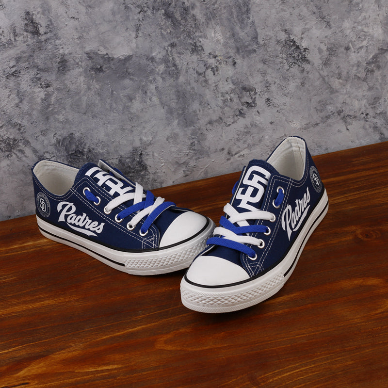 San Diego Padres Limited Print MLB Baseball Fans Low Top Canvas Shoes Sport Sneakers T-DAC83L
