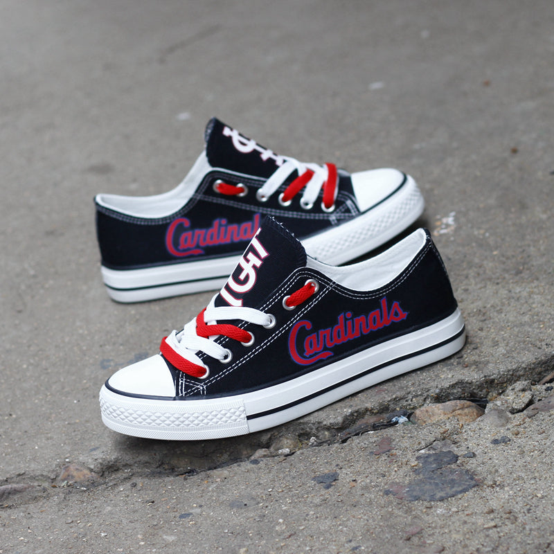 St. Louis Cardinals Limited Print MLB Baseball Fans Low Top Canvas Shoes Sport Sneakers T-DJ183H