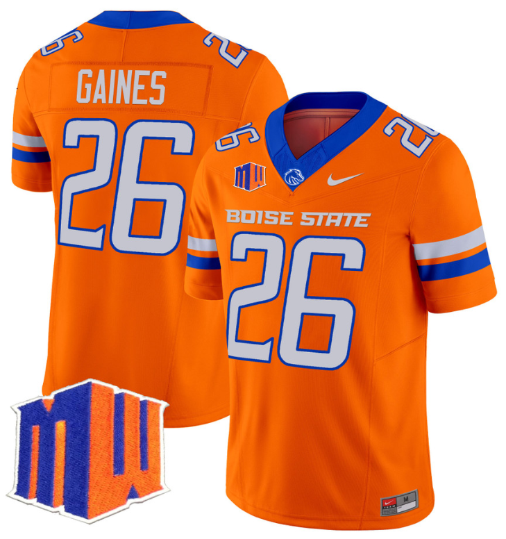 Sire Gaines Jersey #26 Boise State Broncos Vapor Limited College Football Stitched Royal Alternate