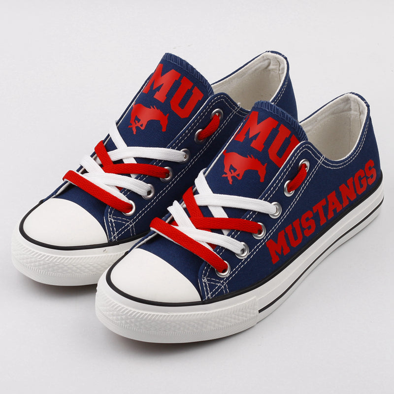SMU Mustangs Sport Sneakers Shoes For Men Women Fans