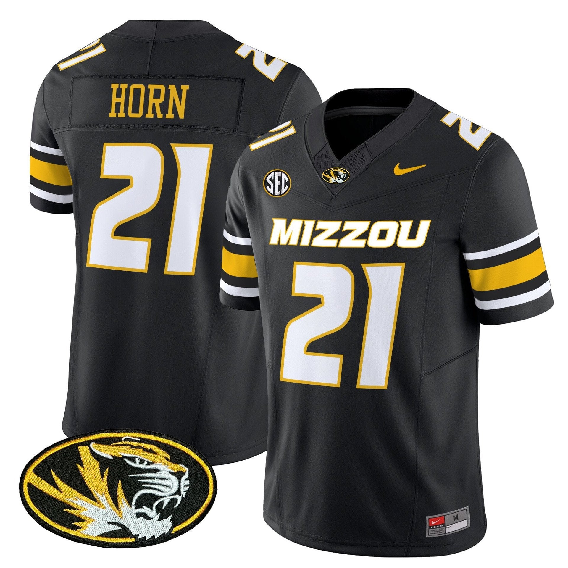 Sam Horn Jersey #21 Missouri Tigers 2025 Vapor Limited Stitched Black