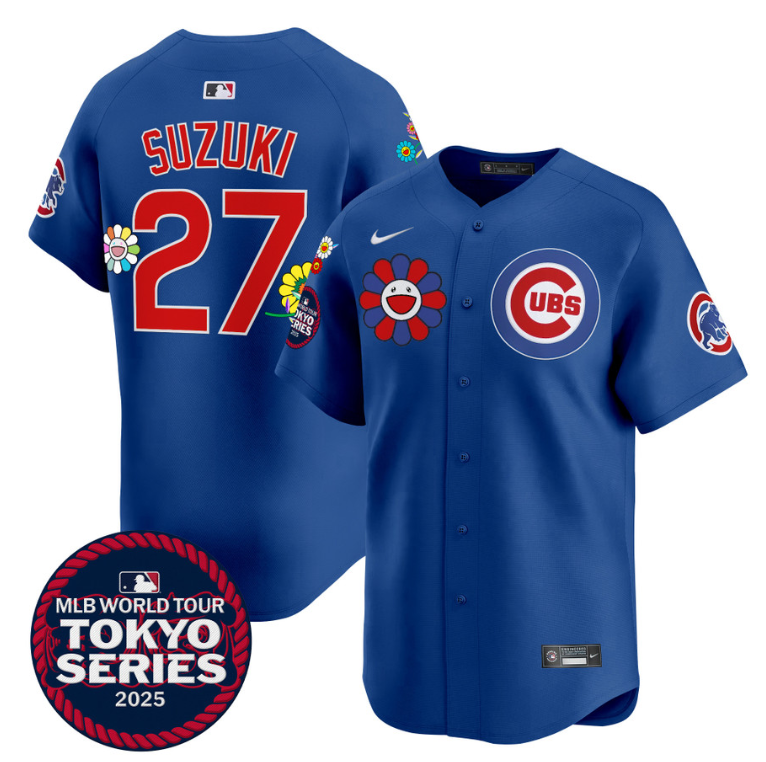Seiya Suzuki Jersey #27 Chicago Cubs Tokyo Series 2025 Vapor Premier Limited Stitched Royal