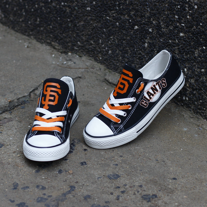 San Francisco Giants Limited Print MLB Baseball Fans Low Top Canvas Shoes Sport Sneakers T-DJ187H