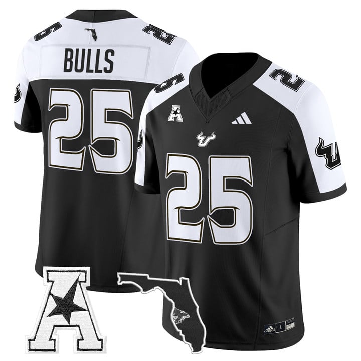 Bulls Jersey #25 South Florida Bulls 2025 Vapor Limited Stitched Black Alter
