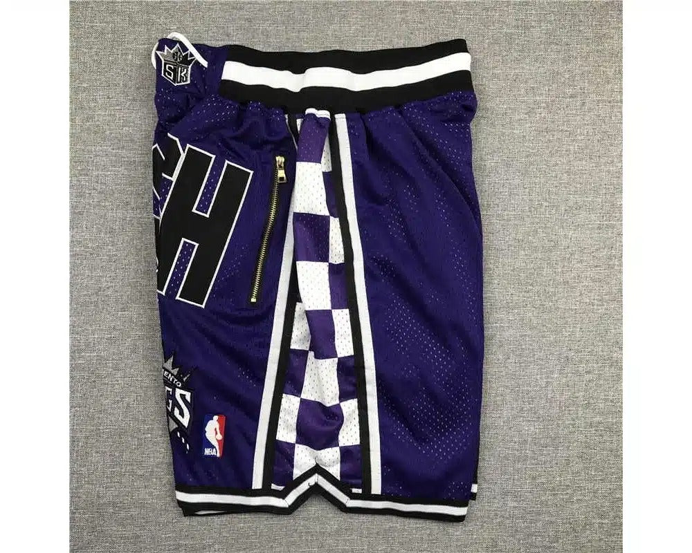 Sacramento Kings Shorts Purple SWISH - Basketball Shorts Store
