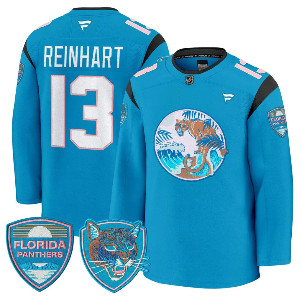 Sam Reinhart Jersey #13 Florida Panthers SoFlo Night Edition Premium Stitched