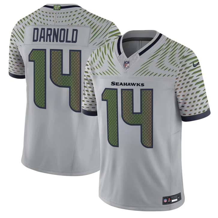 Sam Darnold Jersey #14 Seahawks 2025 Rivalries Vapor Limited Stitched