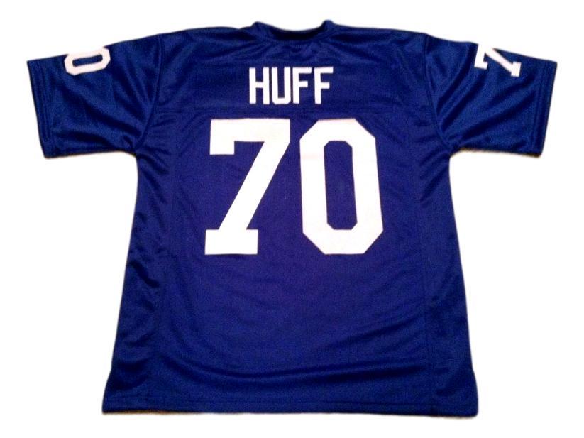 Sam Huff CUSTOM STITCHED Unsigned Football Jersey Blue