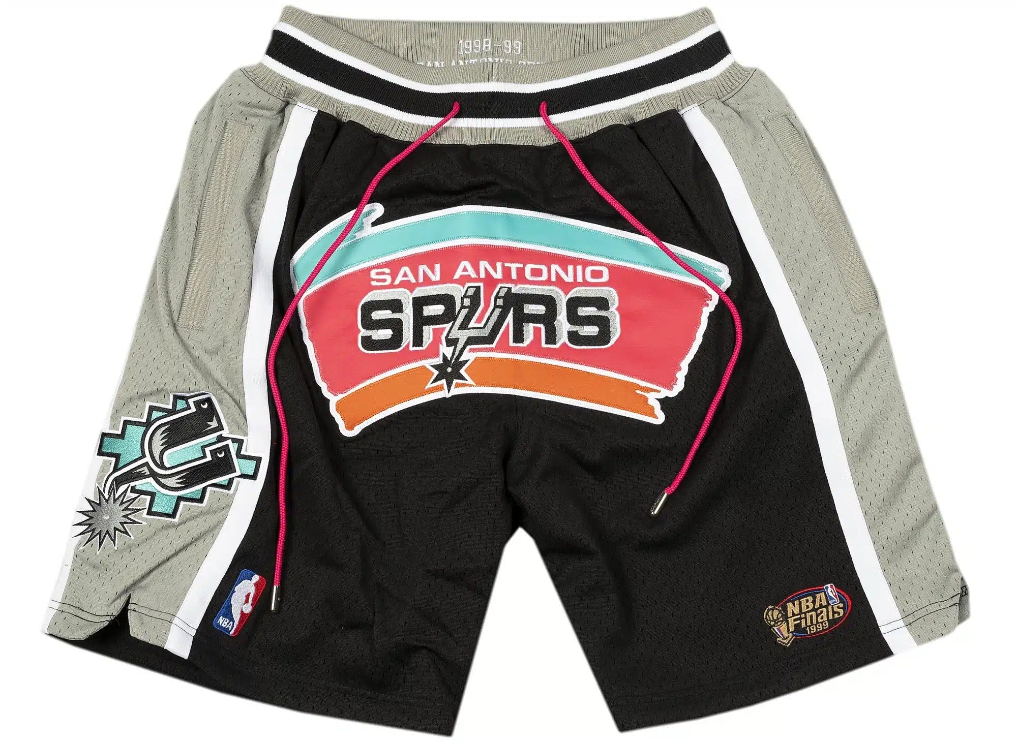 San Antonio Spurs 1998-99 Black 90s Shorts - Basketball Shorts Store