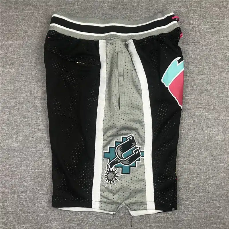 San Antonio Spurs 1998-99 Black 90s Shorts - Basketball Shorts Store