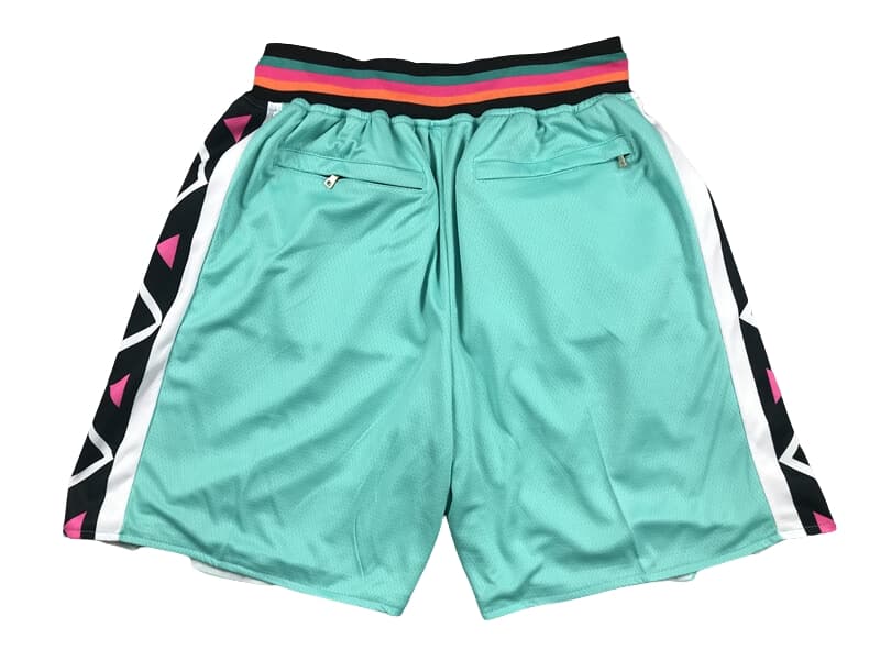 San Antonio Spurs Teal Shorts