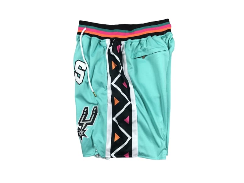 San Antonio Spurs Teal Shorts
