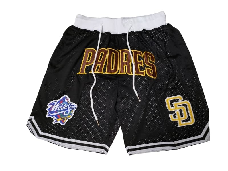 San Diego Padres 1989 World Series Black Shorts