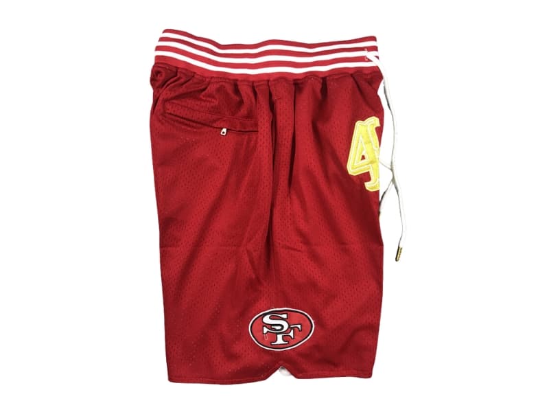 San Francisco 49ers Red Shorts