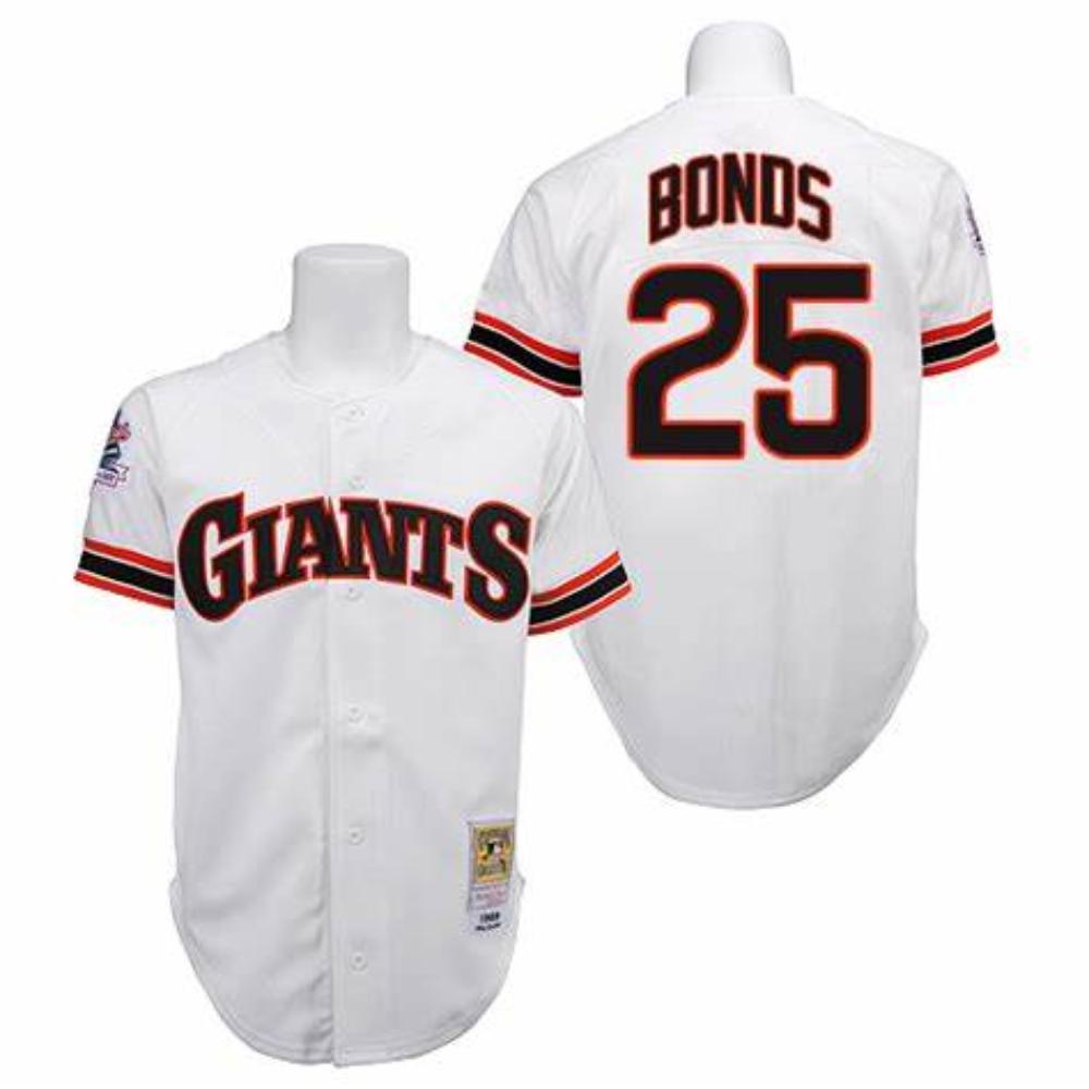 San Francisco Giants Barry Bonds White 1989 Throwback Jersey