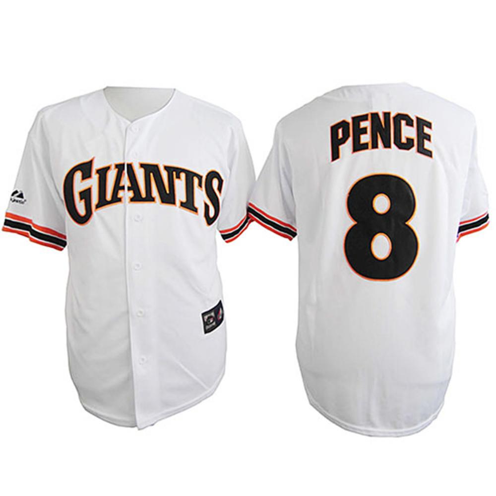 San Francisco Giants Hunter Pence White Throwback Jersey