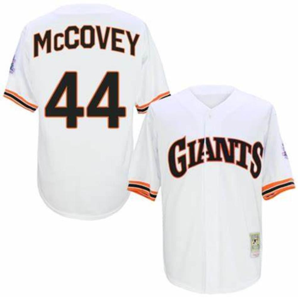 San Francisco Giants Willie McCovey White 1989 Throwback Jersey