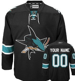 San Jose Sharks Customized Black Third Jersey