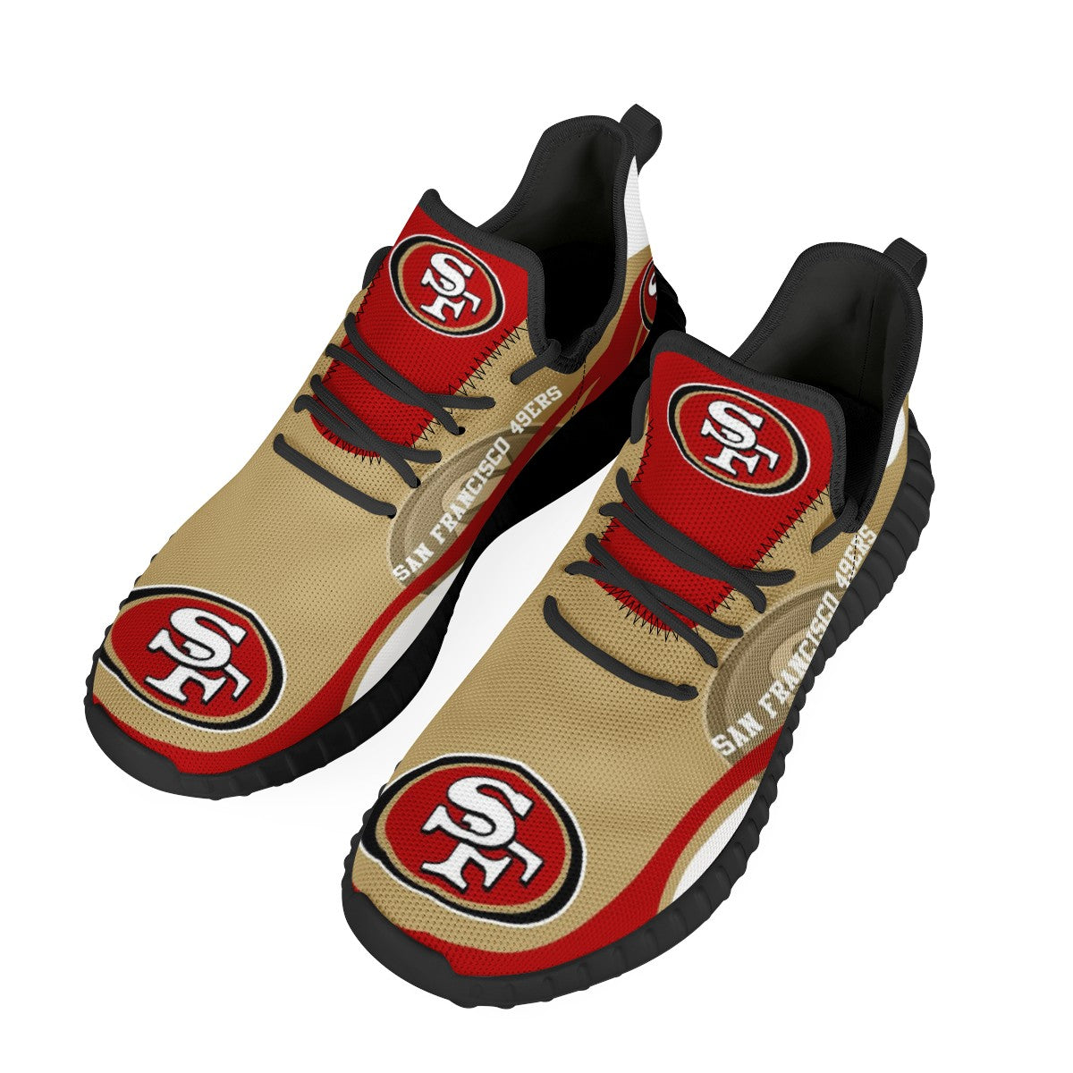 San Francisco 49ers Sneaker Shoes NFL For Men Women Fans